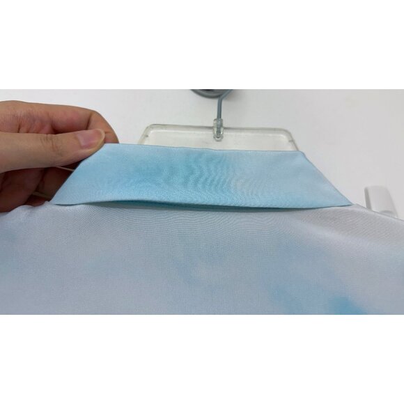 Alice + Olivia Willa Emily in Paris Eiffel Tower Shirt Blouse Silk Floral M - Picture 10 of 16